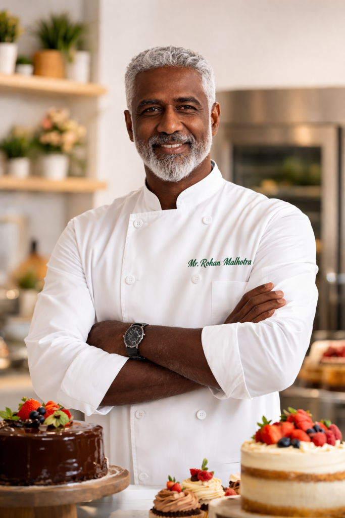 Professional chef with industry baking experience